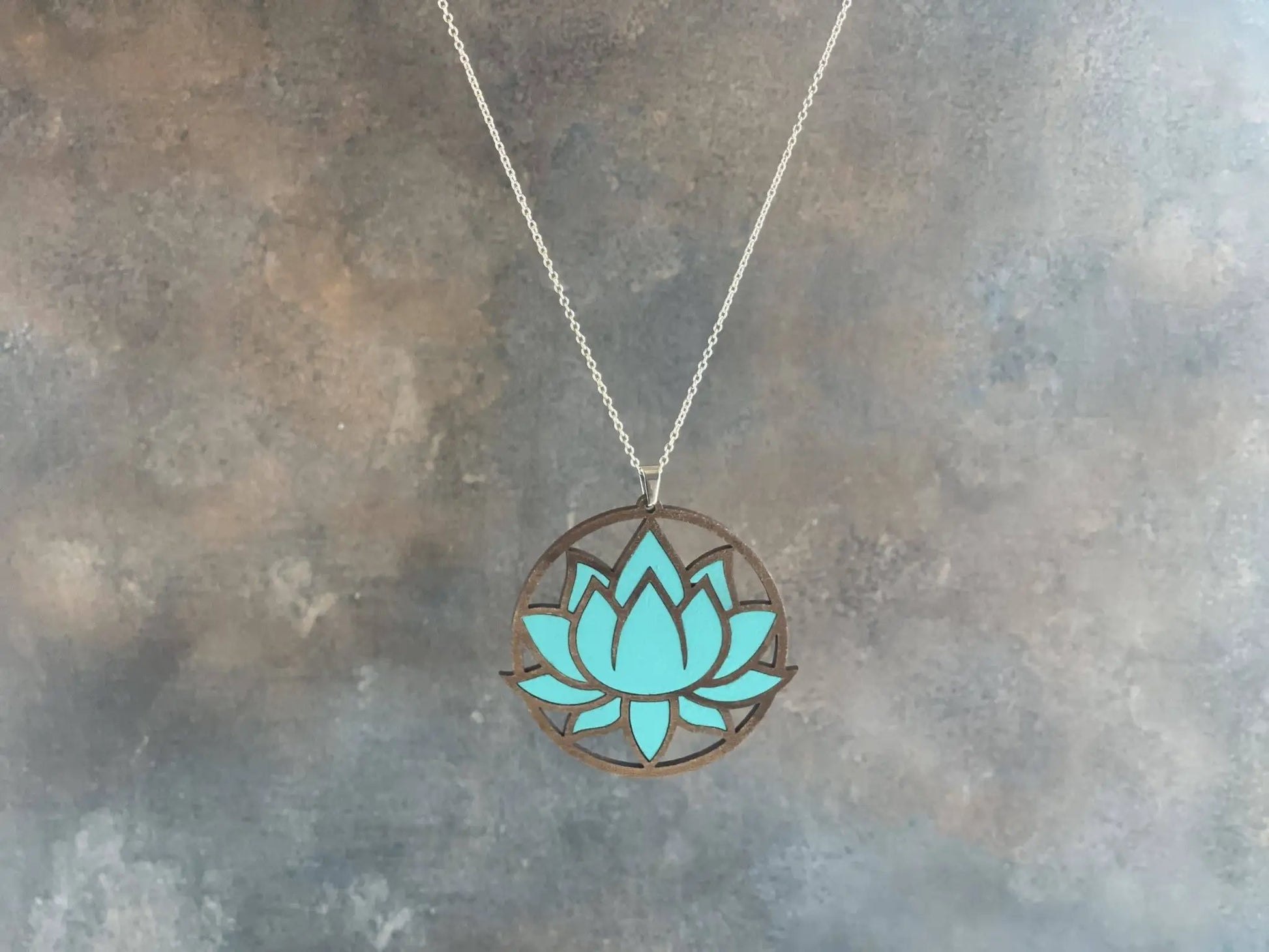 Truly Olive Exquisite Lotus Flower Necklace and Earrings Set - Jewelry Sets Jewelry Set