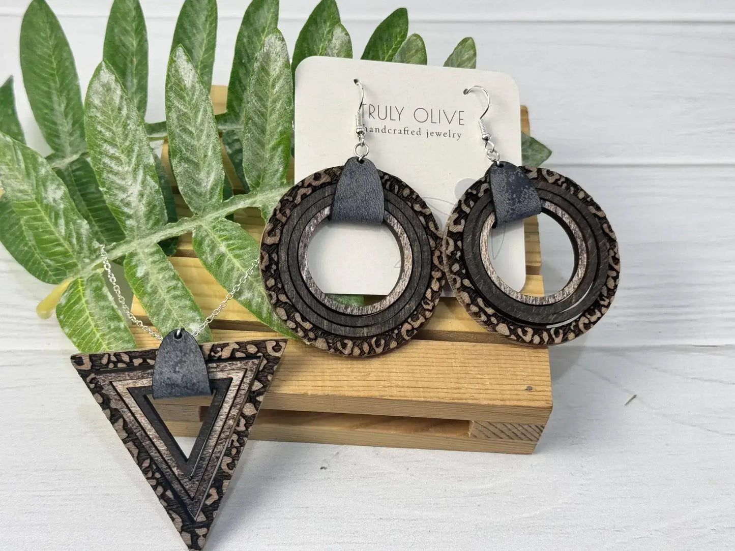 Truly Olive Leopard Print Jewelry Set - Jewelry Sets Jewelry Set