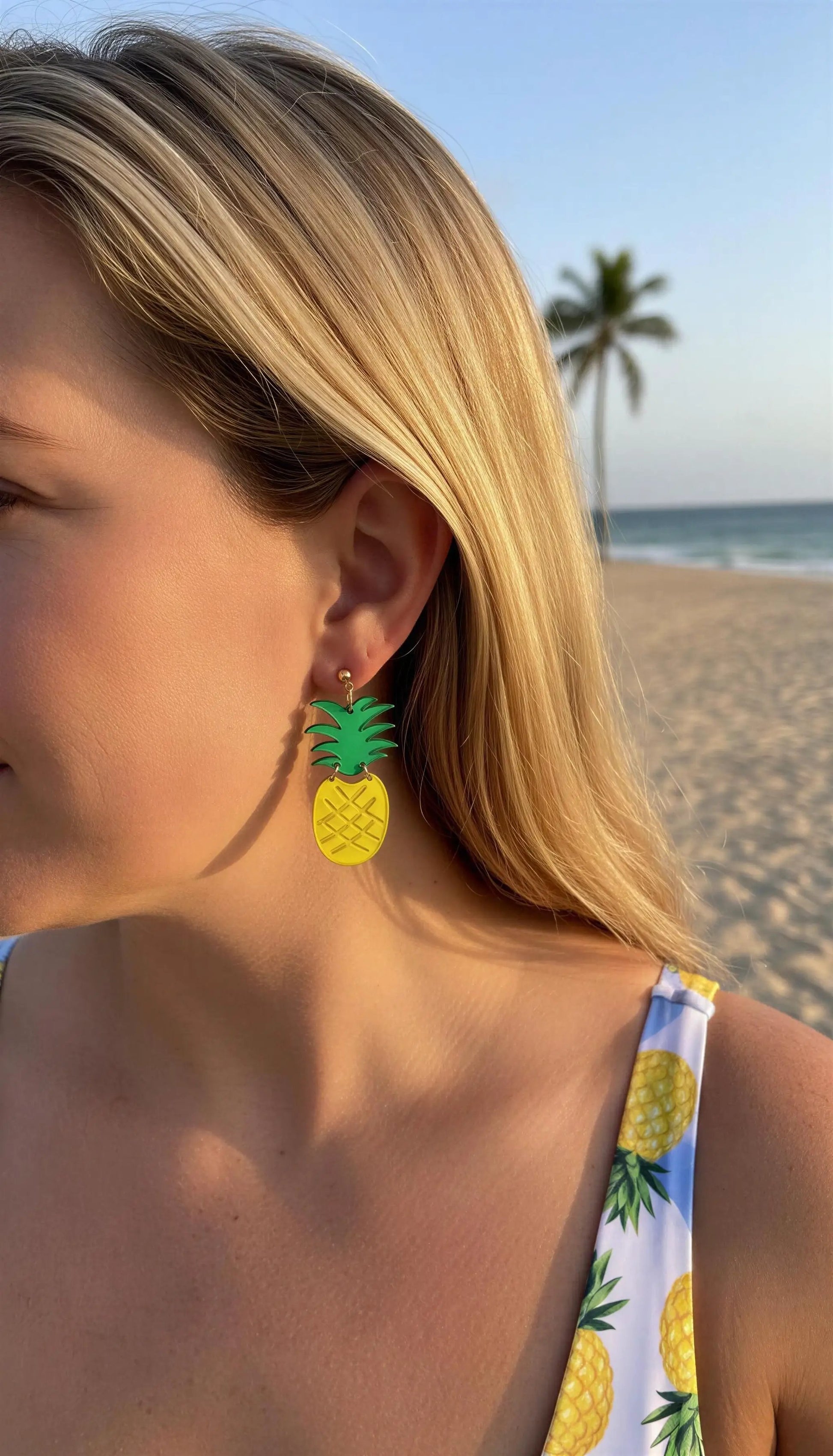 Trulyolive Pineapple Earrings - Earrings