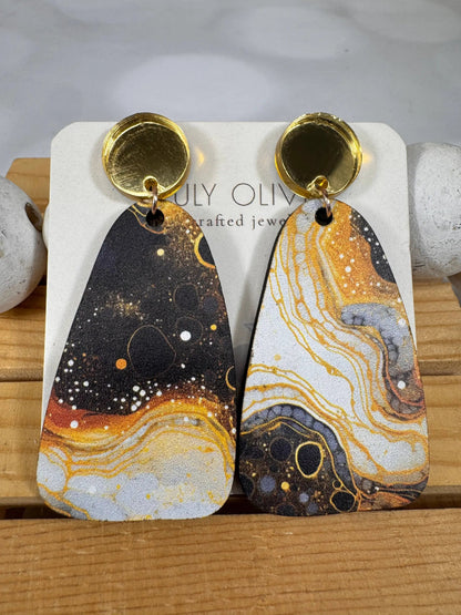 Truly Olive Mystical Dangle Earrings - Earrings Dangle Earrings