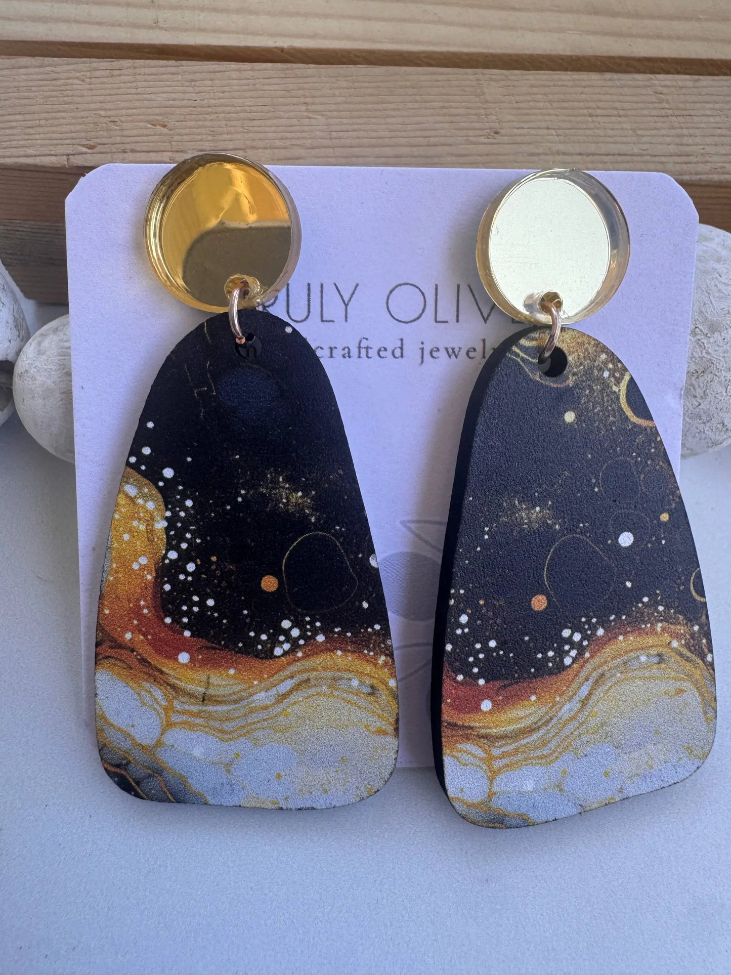Truly Olive Mystical Dangle Earrings - Earrings Dangle Earrings