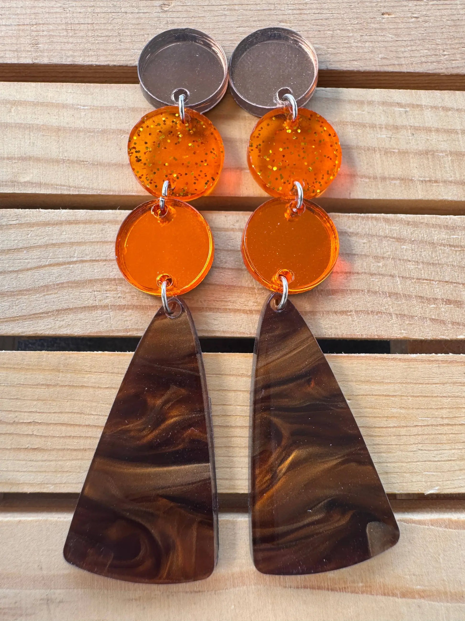 Truly Olive Long Fall Dangle Earrings - Earrings Dangle Earrings