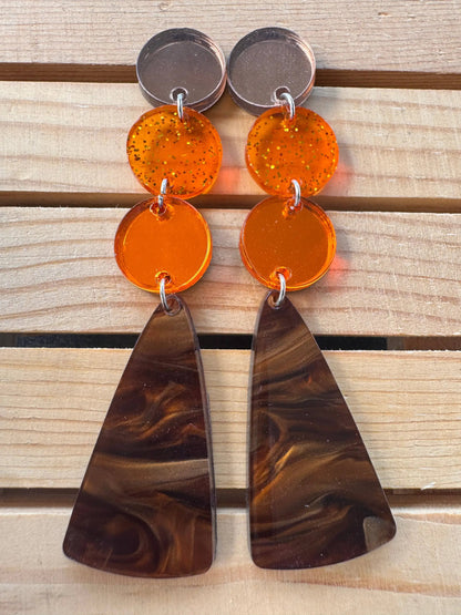 Truly Olive Long Fall Dangle Earrings - Earrings Dangle Earrings