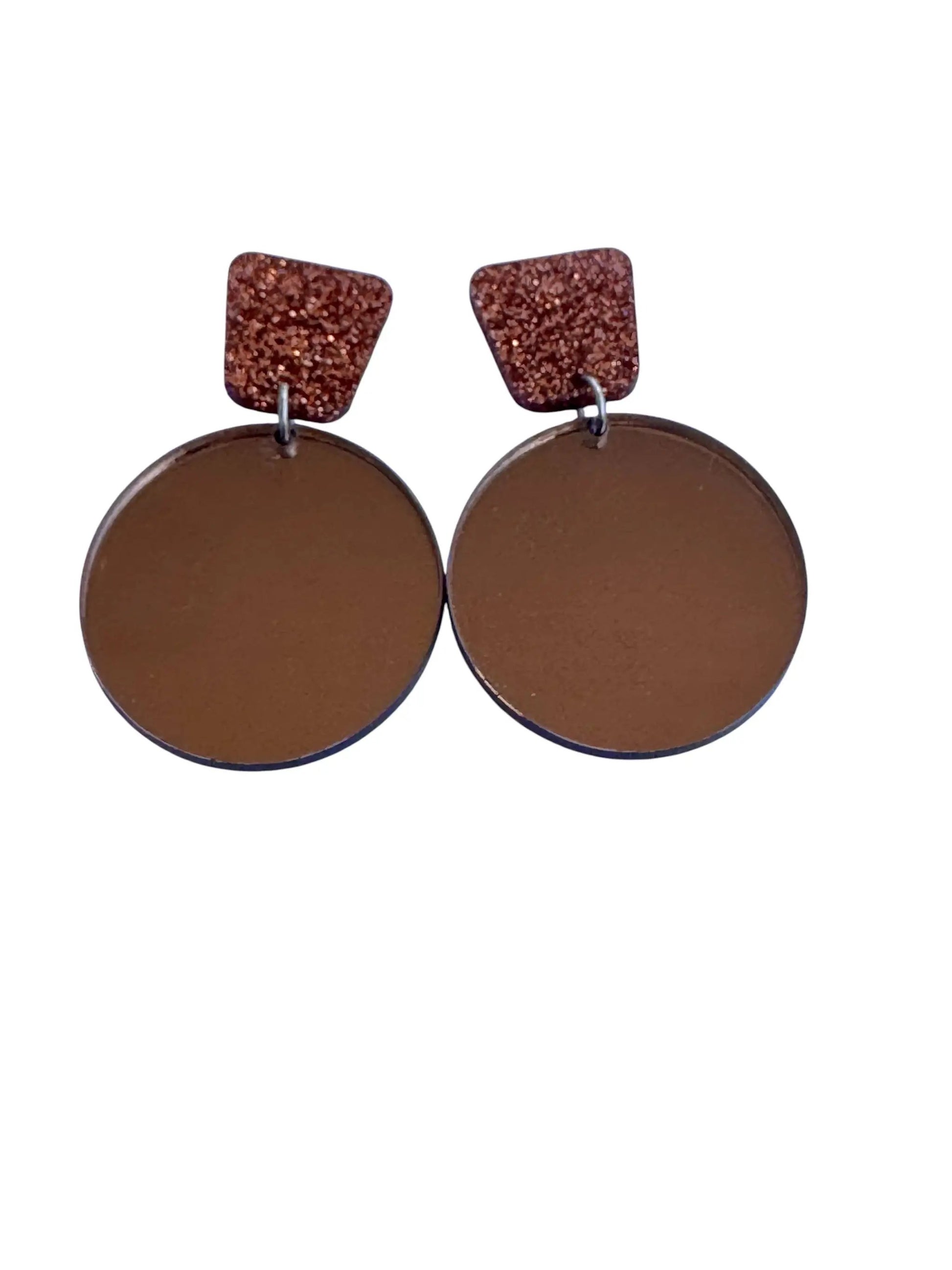 Truly Olive Gorgeous Fall Tiered Circle Earrings - Earrings Dangle Earrings