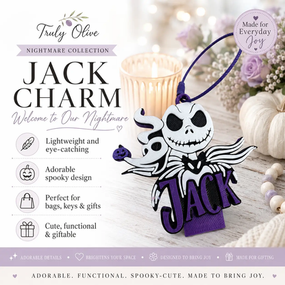 Trulyolive Nightmare Before Christmas Inspired Desk Organizer Set | Gothic Halloween Office Accessories | Jack-Inspired Desk Decor - Desktop Organizers
